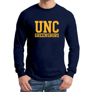 UNC Greensboro Spartans Basic Block Long Sleeve - Navy