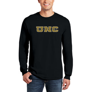 UNC Pembroke Braves Basic Block Long Sleeve T Shirt - Black