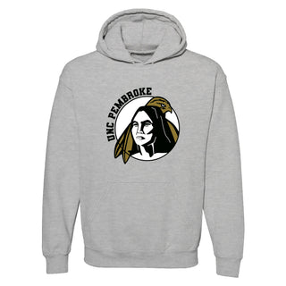 UNC Pembroke Braves Primary Logo Hoodie - Sport Grey
