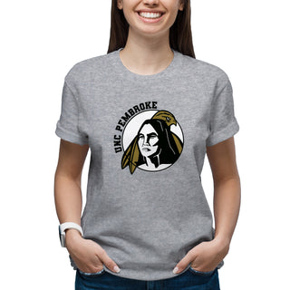 UNC Pembroke Braves Primary Logo T Shirt - Sport Grey