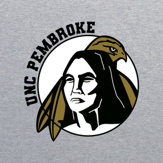 UNC Pembroke Braves Primary Logo Long Sleeve T Shirt - Sport Grey