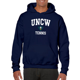 UNC Wilmington Seahawks Arch Logo Tennis Hoodie - Navy