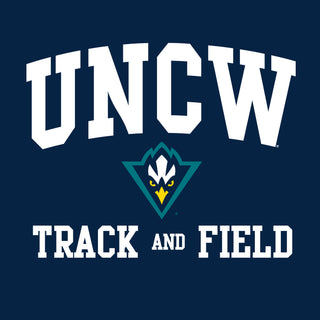 UNC Wilmington Seahawks Arch Logo Track & Field Hoodie - Navy