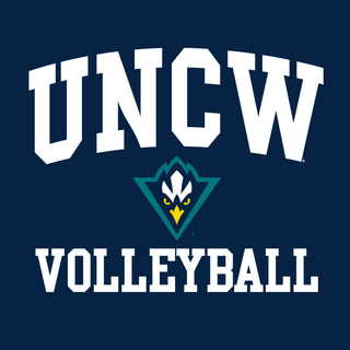 UNC Wilmington Seahawks Arch Logo Volleyball Hoodie - Navy