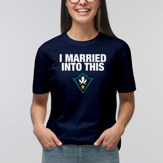 UNC Wilmington Seahawks I Married Into This T-Shirt - Navy