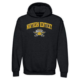 Northern Kentucky University Norse Arch Logo Heavy Blend Hoodie - Black