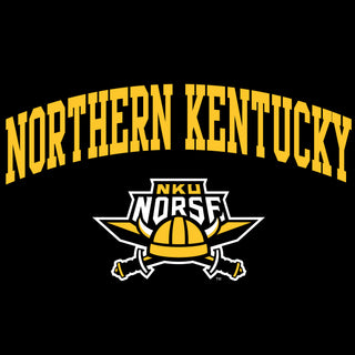 Northern Kentucky University Norse Arch Logo Long Sleeve T Shirt - Black