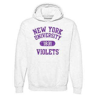 New York University Athletic Arch Hoodie - White