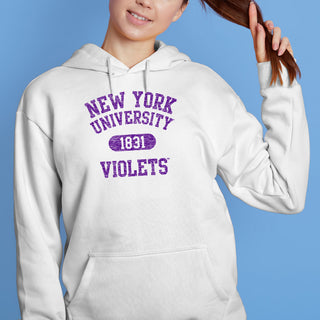 New York University Athletic Arch Hoodie - White