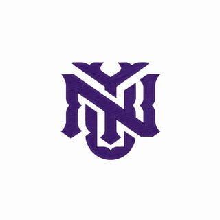 NYU Primary Logo Flatbill Snapback Hat - White