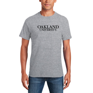 Oakland University Institutional Logo T-Shirt - Sport Grey