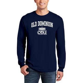 Old Dominion University Monarchs Arch Logo Long Sleeve T-Shirt - Navy