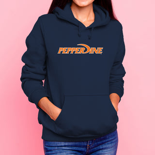 Pepperdine University Waves Basic Block Hoodie - Navy