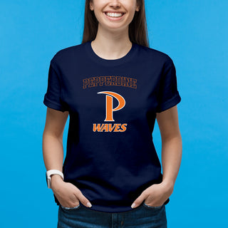 Pepperdine University Waves Arch Logo T-Shirt - Navy