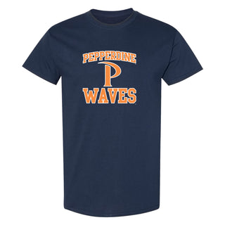 Pepperdine University Waves Arch Logo T-Shirt - Navy