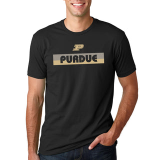 Purdue Split Bar NLA T-Shirt - Black