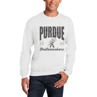 Purdue Giving Noise JA BTB Fleece Crewneck - White