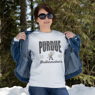 Purdue Giving Noise JA BTB Fleece Crewneck - White