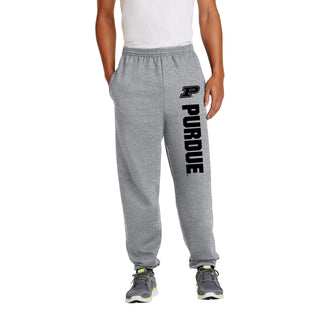 Purdue Logo Block JA BTB Sweatpants
