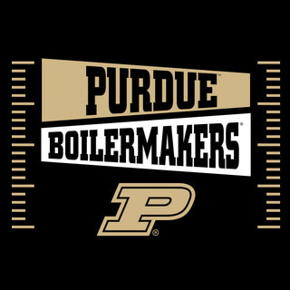 Purdue Boilermakers Football Field Block T-Shirt - Black