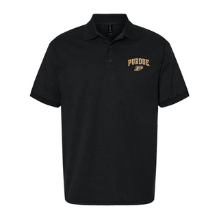 Purdue Arch Logo EMB Dryblend Jersey Polo