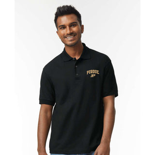Purdue Arch Logo EMB Dryblend Jersey Polo