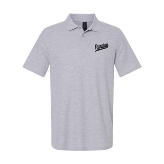 Purdue Script EMB Softstyle Pique Polo