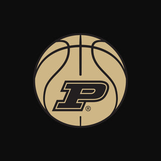 Purdue Basketball Outline LC EMB BTB Quarter Zip Sweatshirt - Black