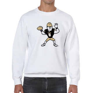 Purdue Pete Football Mascot Mark Crewneck - White