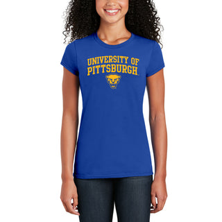 Pittsburgh Panthers Arch Logo Women's T-Shirt - Royal