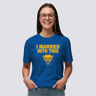 Pittsburgh Panthers I Married Into This T-Shirt - Royal