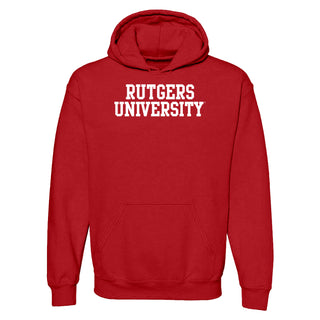 Rutgers University Scarlet Knights Basic Block Hoodie - Red