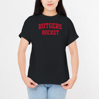 Rutgers Scarlet Knights Arch Logo Hockey T-Shirt - Black