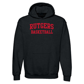Rutgers Scarlet Knights Arch Logo Basketball Hoodie - Black