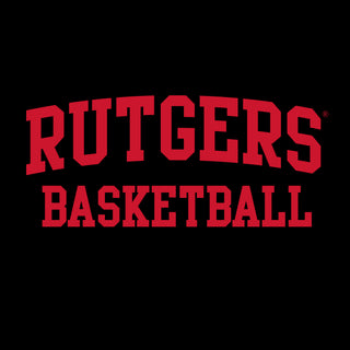 Rutgers Scarlet Knights Arch Logo Basketball T-Shirt - Black