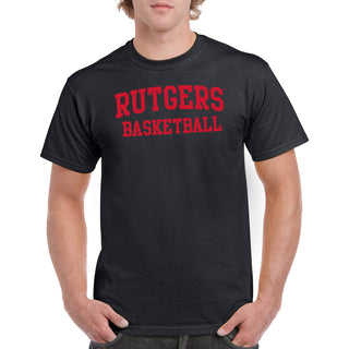 Rutgers Scarlet Knights Arch Logo Basketball T-Shirt - Black