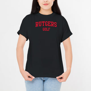 Rutgers Scarlet Knights Arch Logo Golf T-Shirt - Black