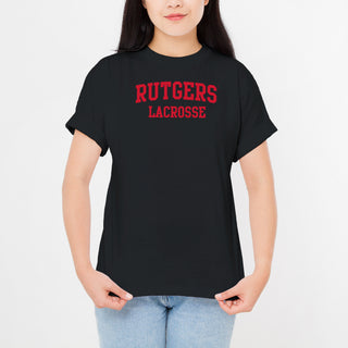 Rutgers Scarlet Knights Arch Logo Lacrosse T-Shirt - Black