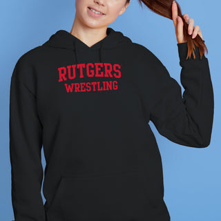 Rutgers Scarlet Knights Arch Logo Wrestling Hoodie - Black