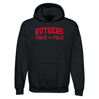 Rutgers Scarlet Knights Arch Logo Track & Field Hoodie - Black