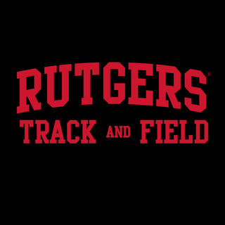 Rutgers Scarlet Knights Arch Logo Track & Field Hoodie - Black