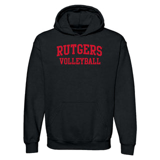 Rutgers Scarlet Knights Arch Logo Volleyball Hoodie - Black