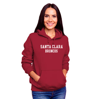 Santa Clara Broncos Basic Block Hoodie - Cardinal