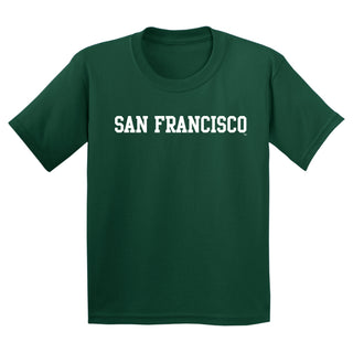 San Francisco Dons Basic Block Youth T-Shirt - Forest