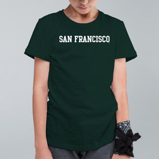 San Francisco Dons Basic Block Youth T-Shirt - Forest