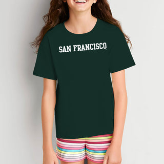 San Francisco Dons Basic Block Youth T-Shirt - Forest