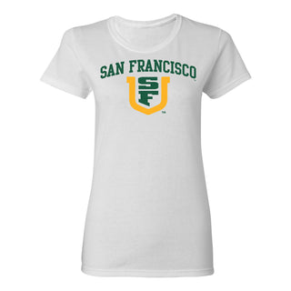 San Francisco Dons Arch Logo Womens T-Shirt