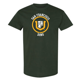 San Francisco Dons Distressed Circle Logo T-Shirt - Forest