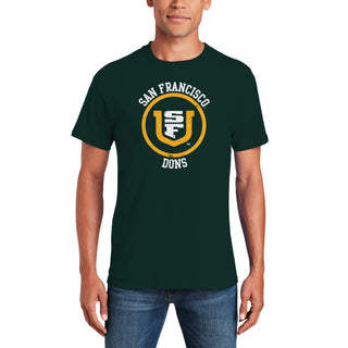 San Francisco Dons Distressed Circle Logo T-Shirt - Forest