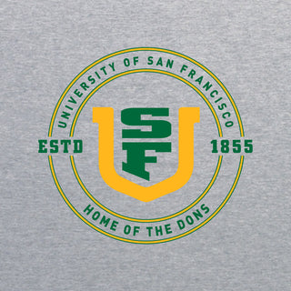San Francisco Dons 1855 Shield Logo Long Sleeve - Sport Grey